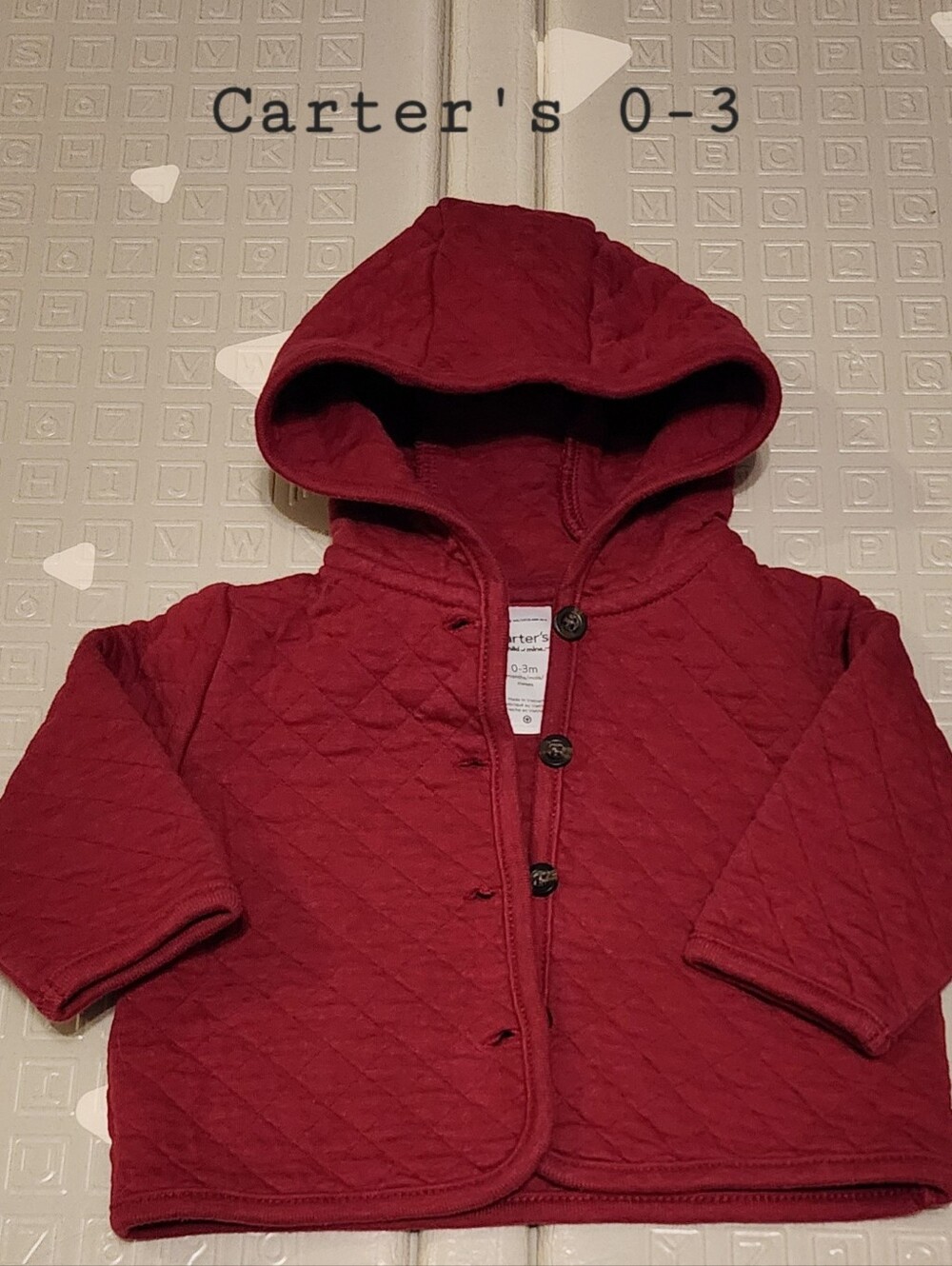 Carter's Quilted Hooded Jacket - 0-3 Months